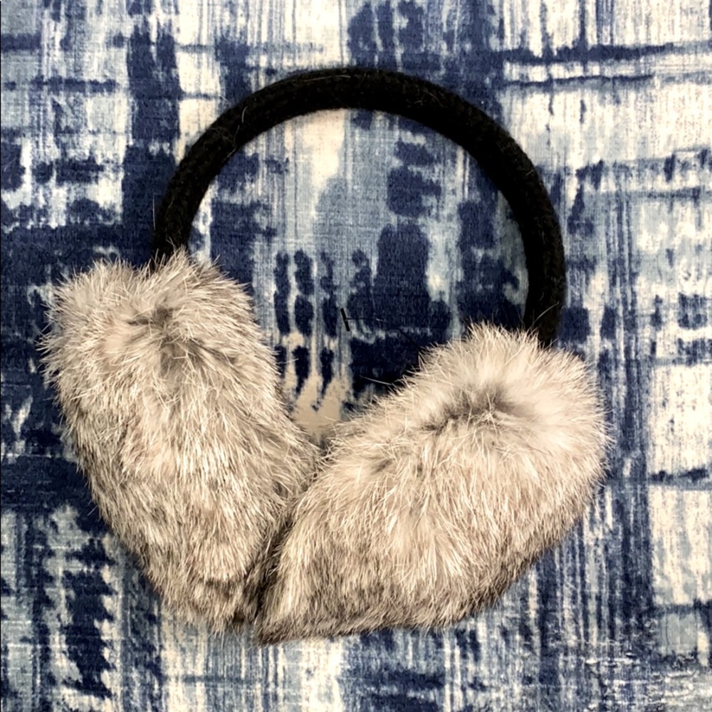 Hat Attack Black Fur Earmuffs